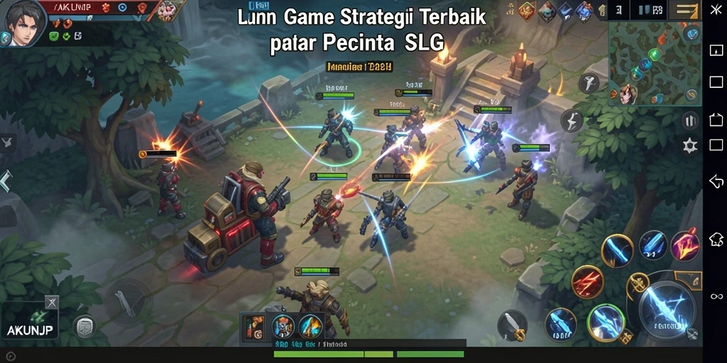 Screenshot gameplay AKUNJP dengan aksi strategi seru.