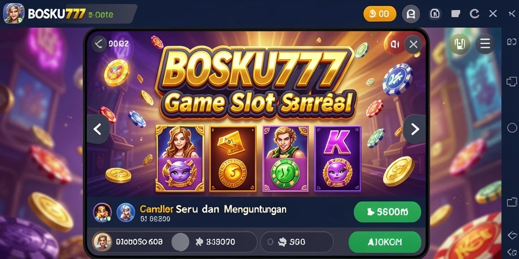 Screenshot gameplay Slot dari BOSKU777 yang menampilkan keseruan bermain.