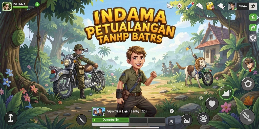 Gameplay Open World INDAAA yang penuh dengan petualangan.