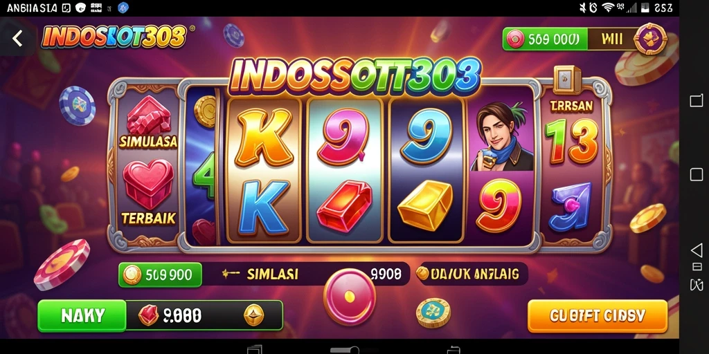 Tampilan gameplay <strong>INDOSLOT303</strong> yang penuh warna dan menarik.