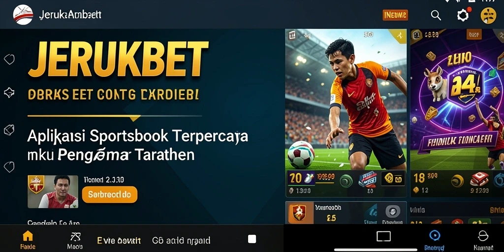 Tampilan menarik dari gameplay Sportsbook di JERUKBET.