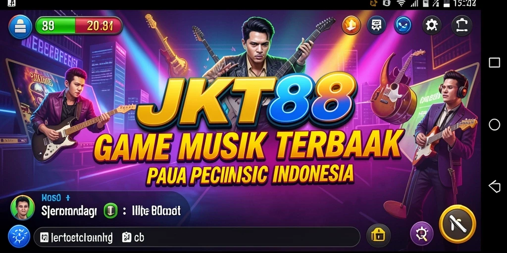 Screenshot gameplay JKT88 menampilkan pengalaman bermain musik yang mendalam.