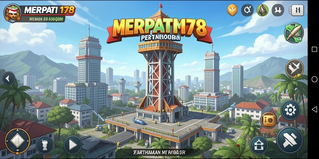 Tampilan gameplay pertahanan menara yang seru dan menarik.