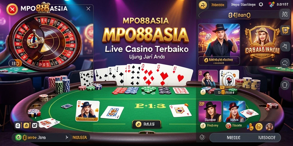 Tampilan gameplay Live Casino MPO88ASIA yang mendebarkan dan interaktif.