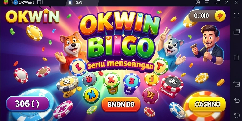 Tampilan gameplay OKWIN yang penuh aksi saat bermain Bingo.