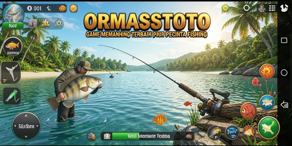 Gameplay ORMASSTOTO yang menarik dan mengasyikkan saat memancing.