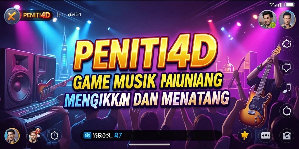 Screenshot gameplay PENITI4D menampilkan keseruan bermain musik.
