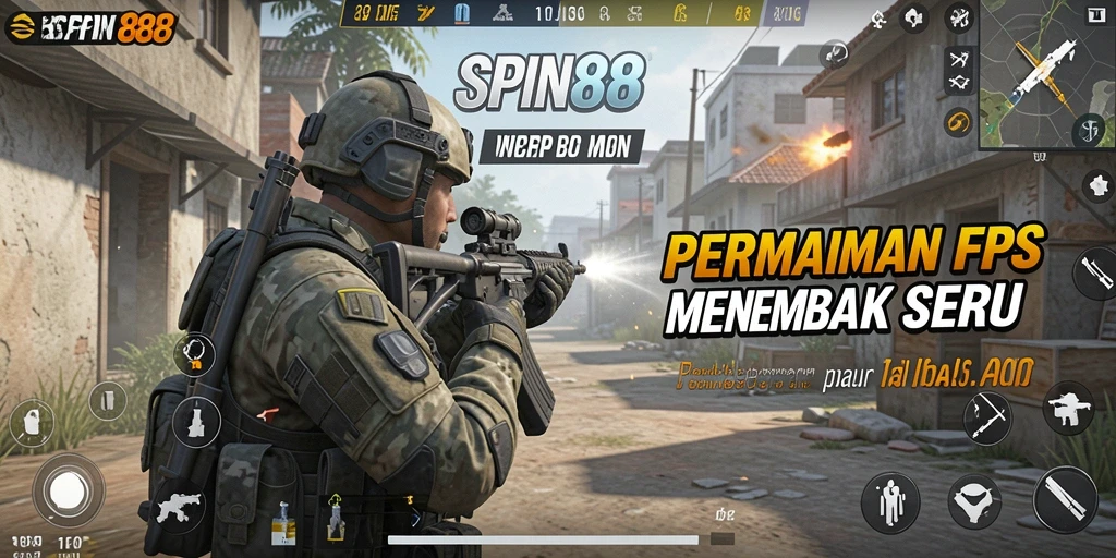 Screenshot gameplay SPIN88 yang menampilkan aksi menembak seru.