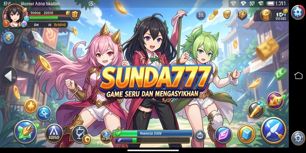 Tampilan menarik dari gameplay SUNDA777 yang penuh aksi anime.