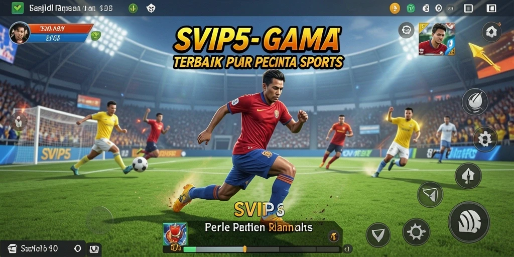 Screenshot SVIP5 menampilkan aksi intens dalam pertandingan olahraga.