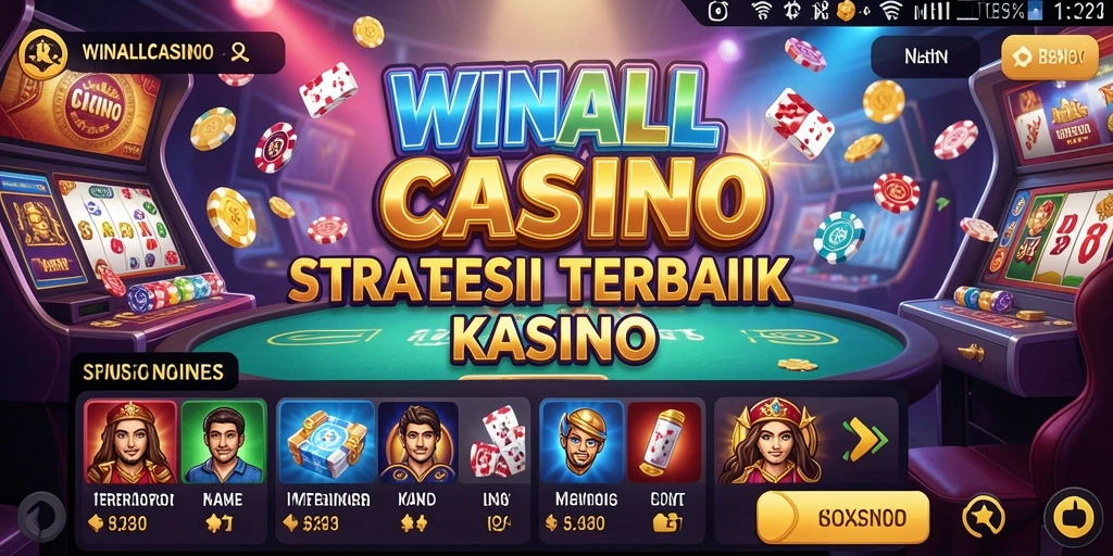 Tampilan gameplay menarik dan menantang dalam WINALLCASINO.